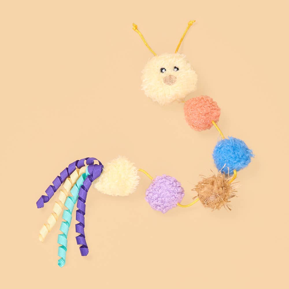 ZippyClaws PomPom Caterpillar – Jouet pour chat