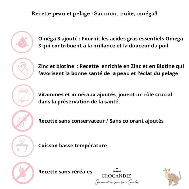 Friandises Beauty Peau & Pelage – Saumon pour chat