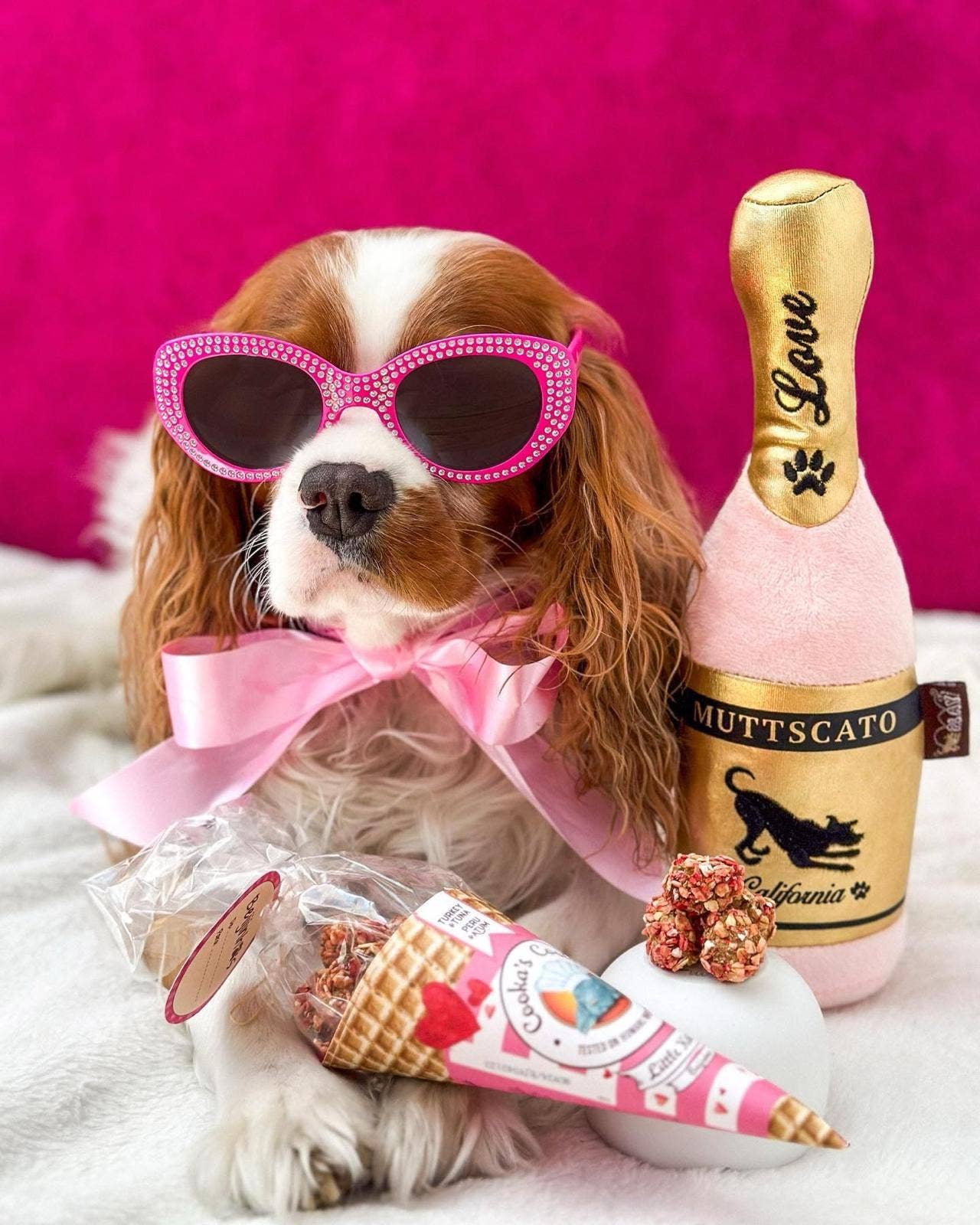 Bisous roses - Friandises pour chiens dinde et thon