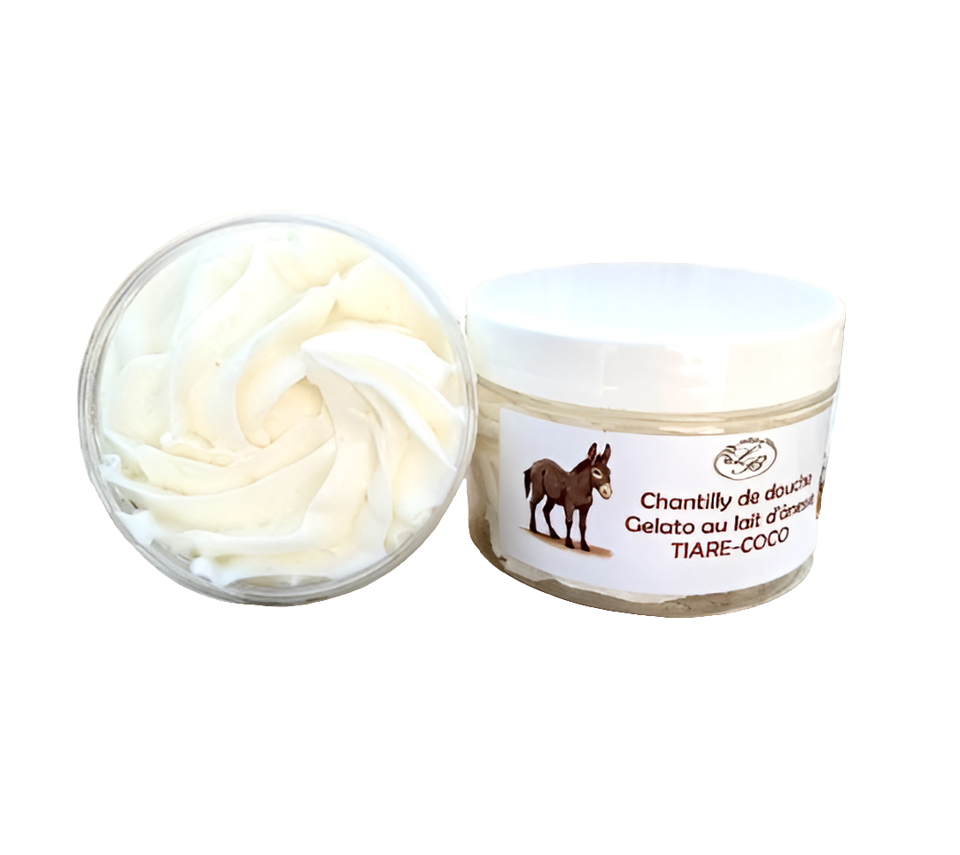 .Chantilly de douche et bain Monoï au lait d’ânesse - 100g