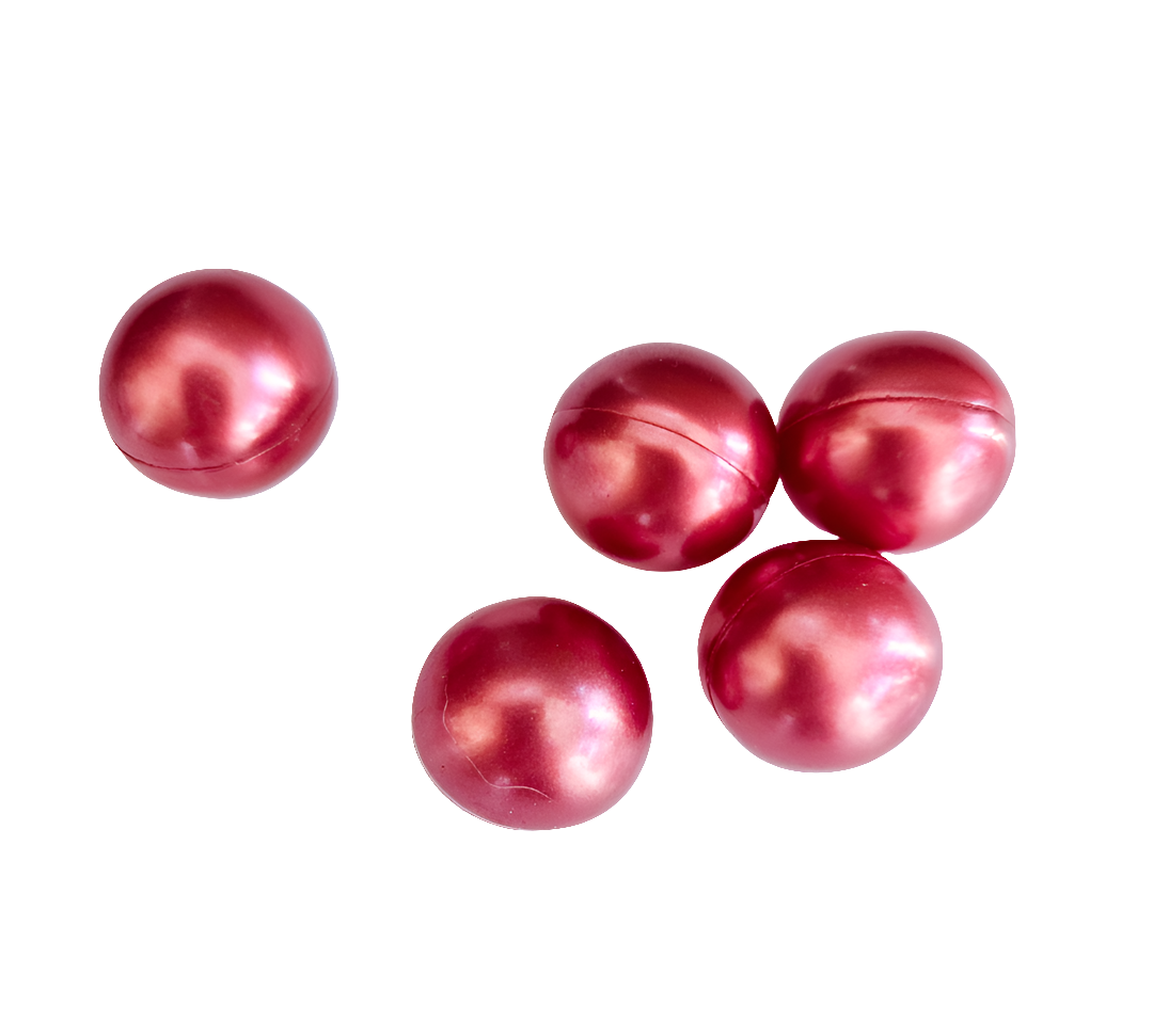 Perle de bain ronde Fraise