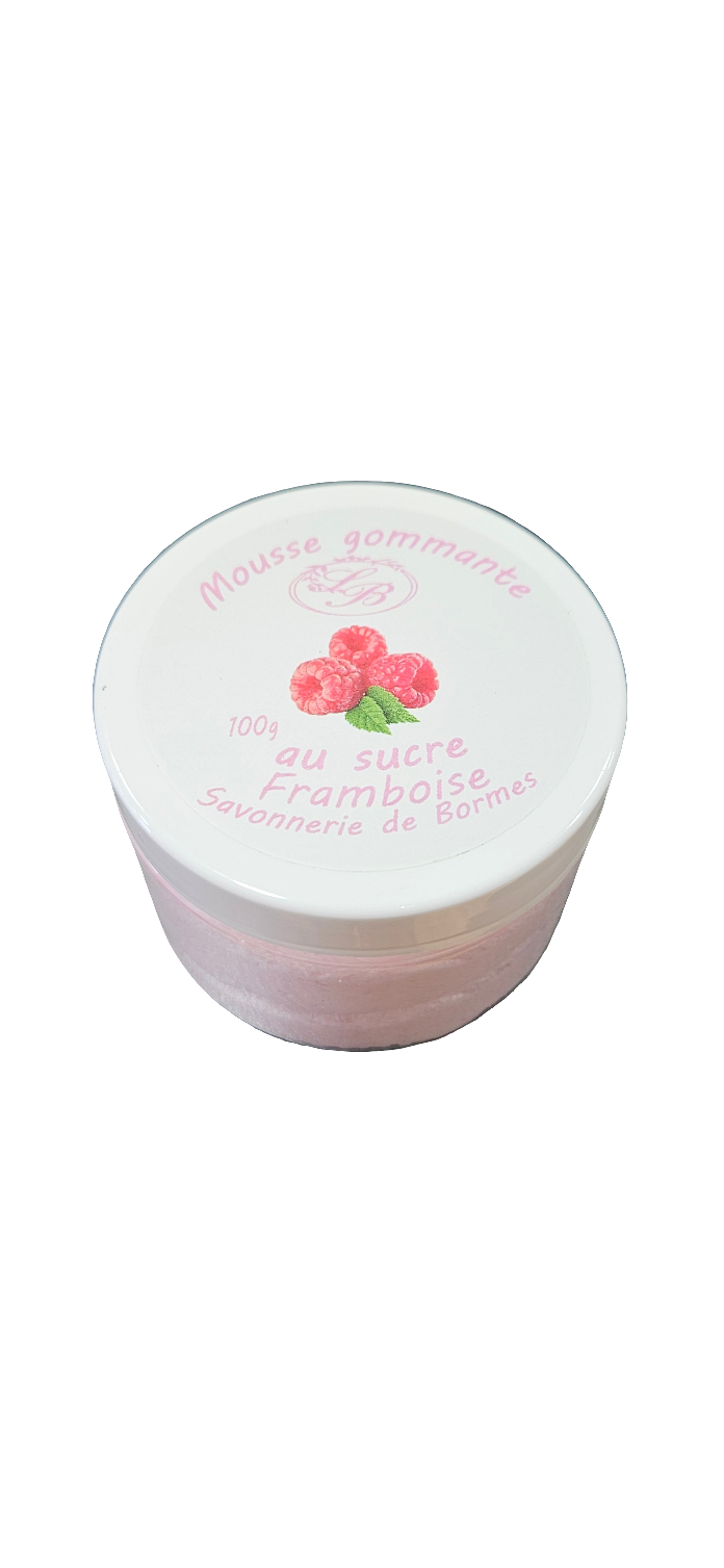 Chantilly de douche et bain Framboise gommant au sucre - 100g