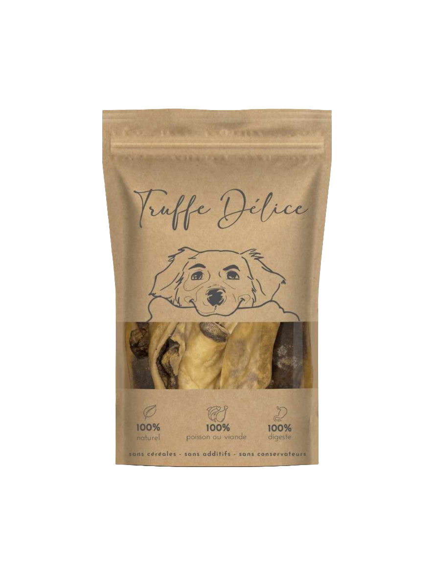 Peaux de cerf - friandises naturelles pour chien - 200g