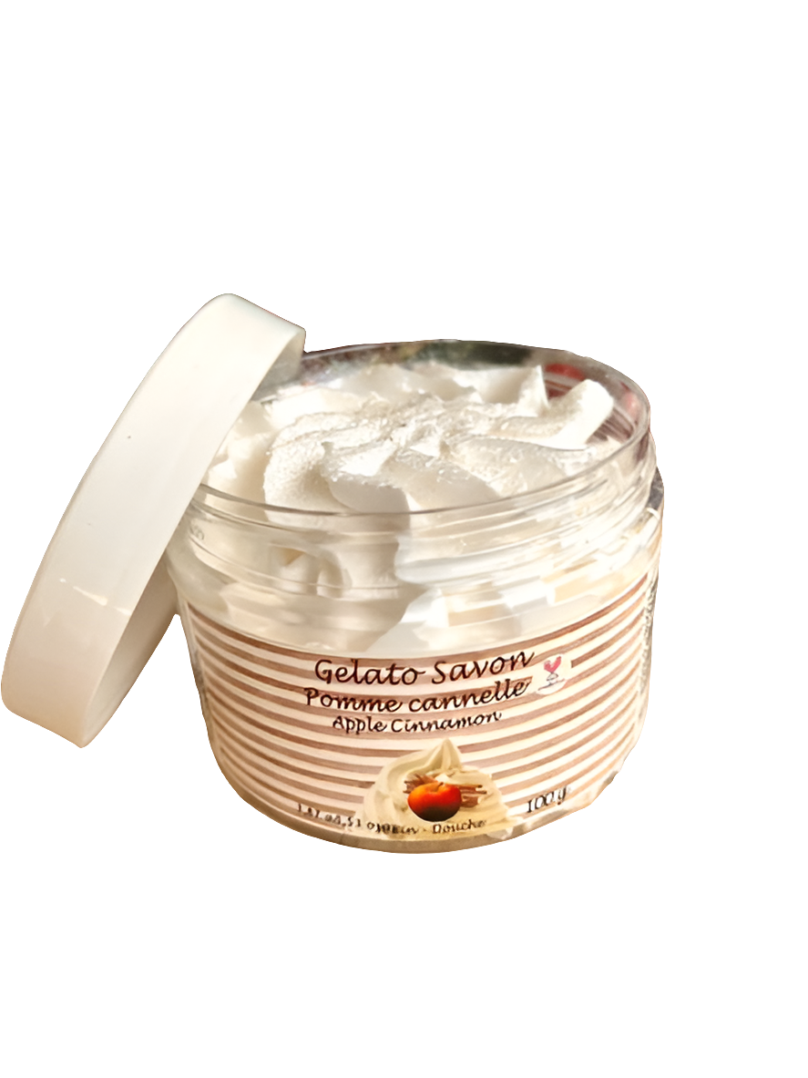 Chantilly de douche et bain Pomme Cannelle - 100g