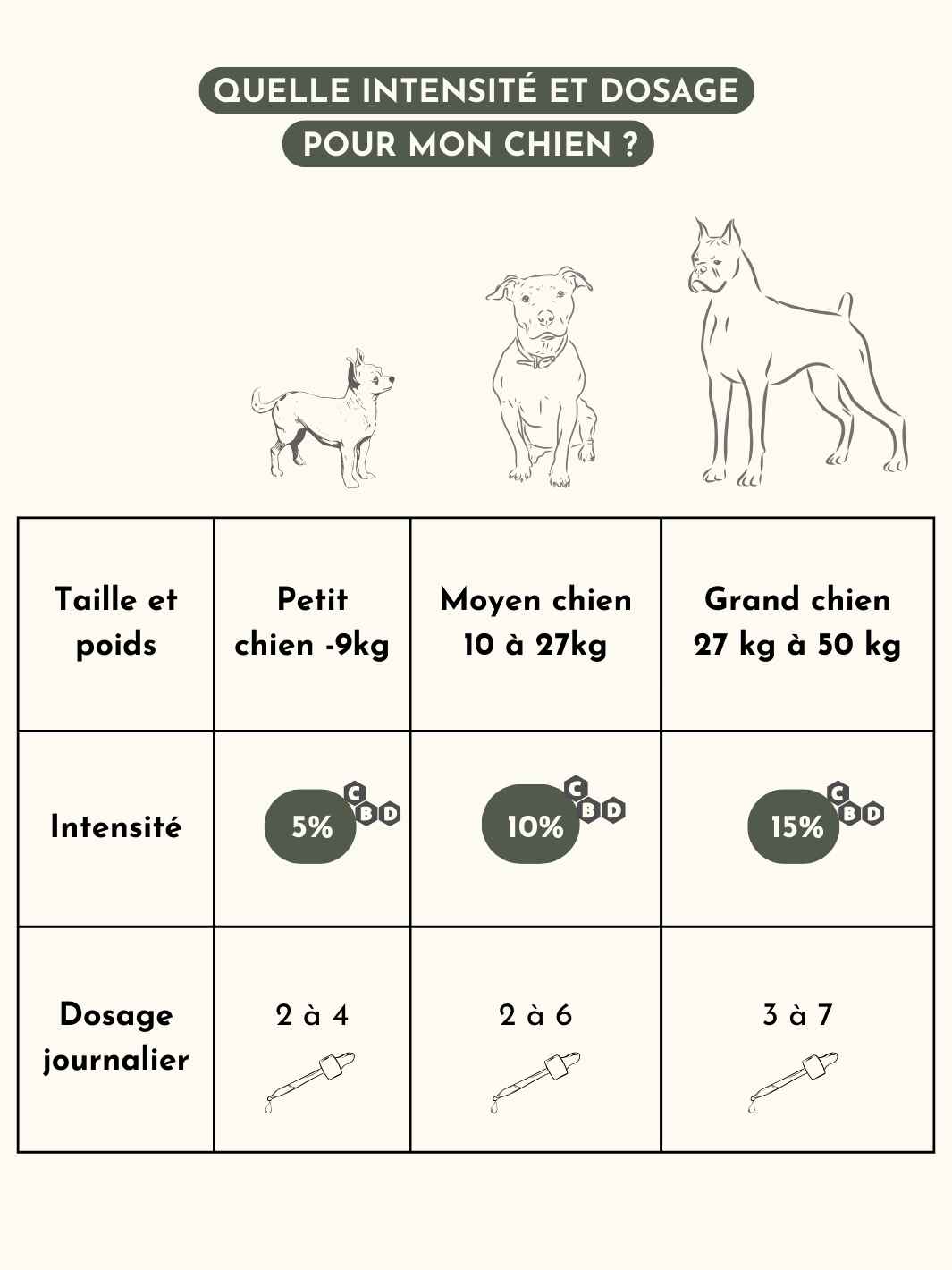 Huile de CBD pour chien- 10ml
