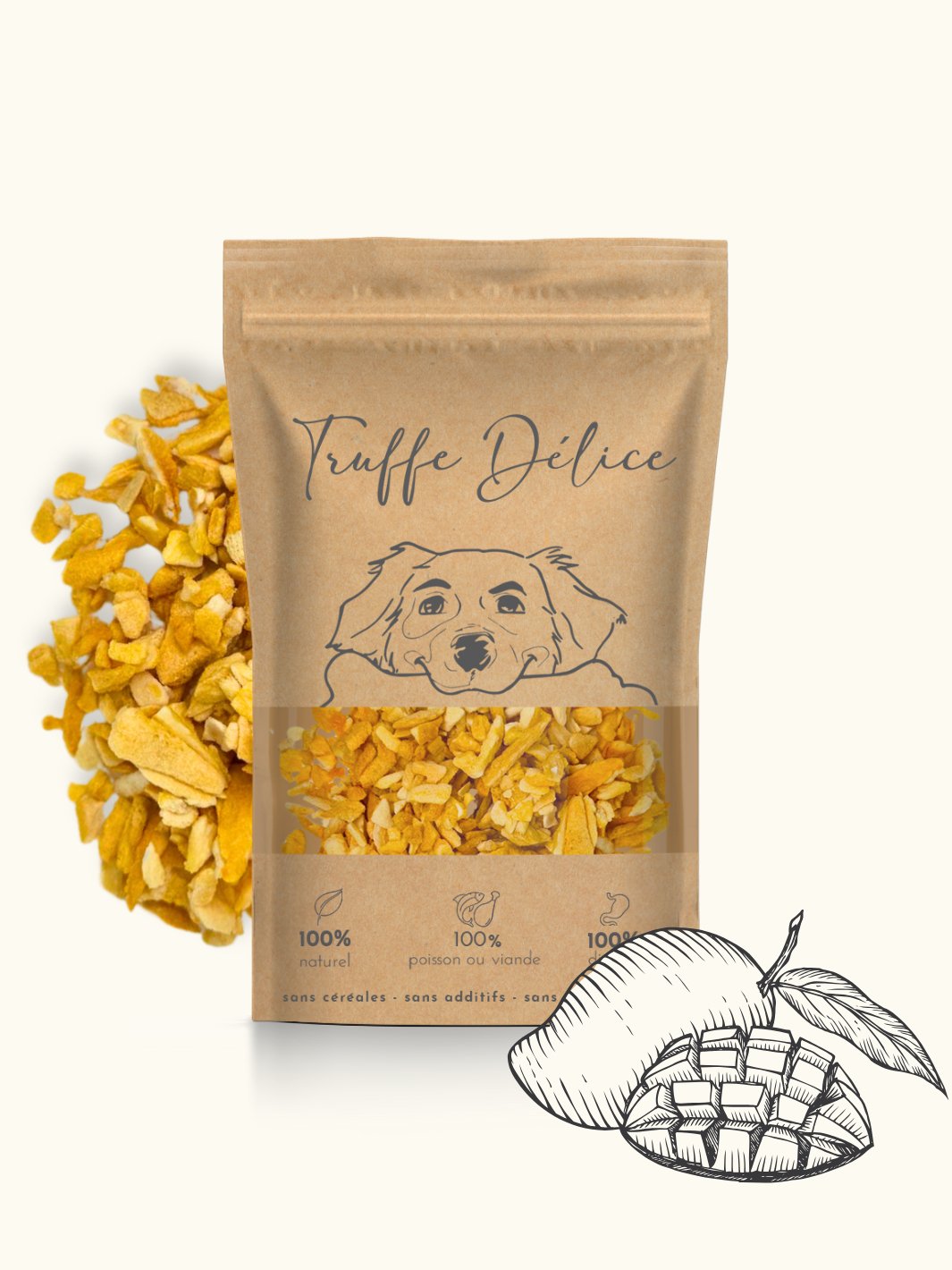 Friandises à la mangue pour chien