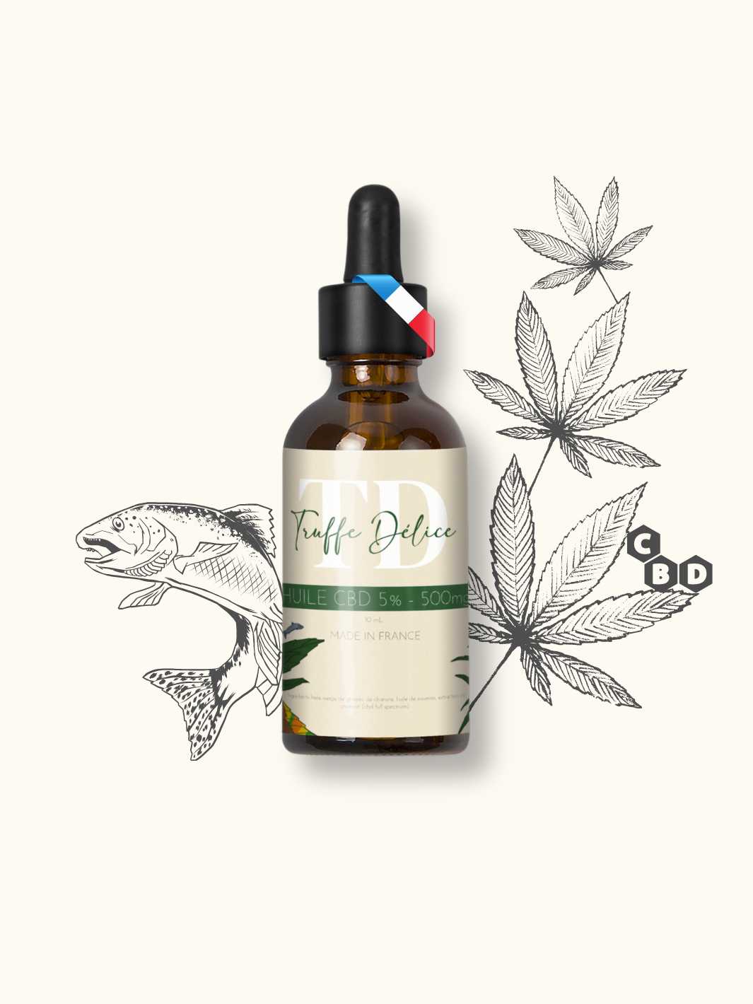 Huile de CBD pour chien- 10ml