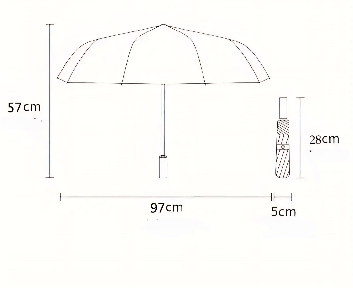 Parapluie empreintes
