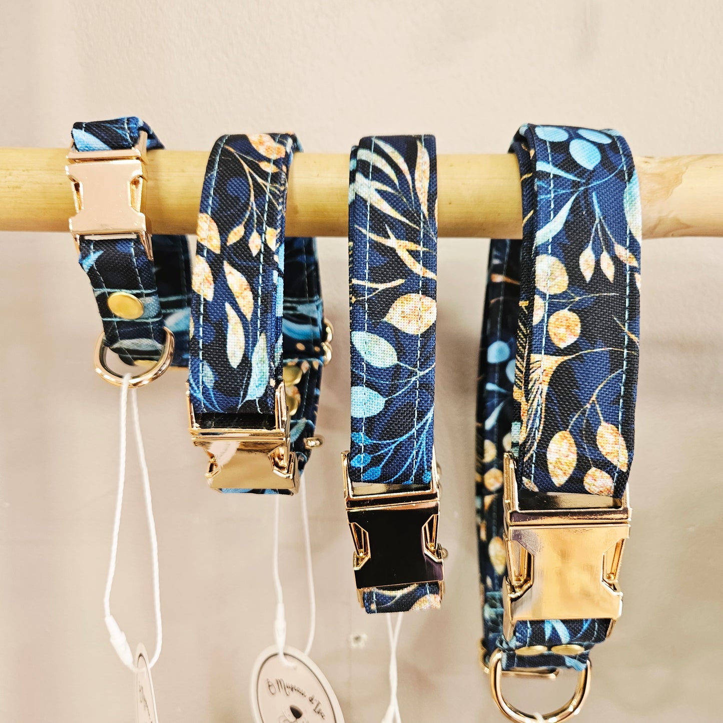 Collier réglable en tissu – Collection Jardin de Minuit