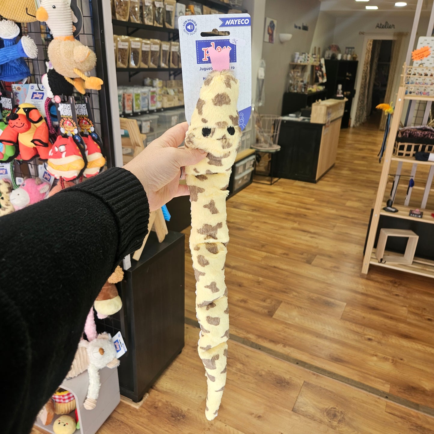 Serpent sonore – Peluche pour chien
