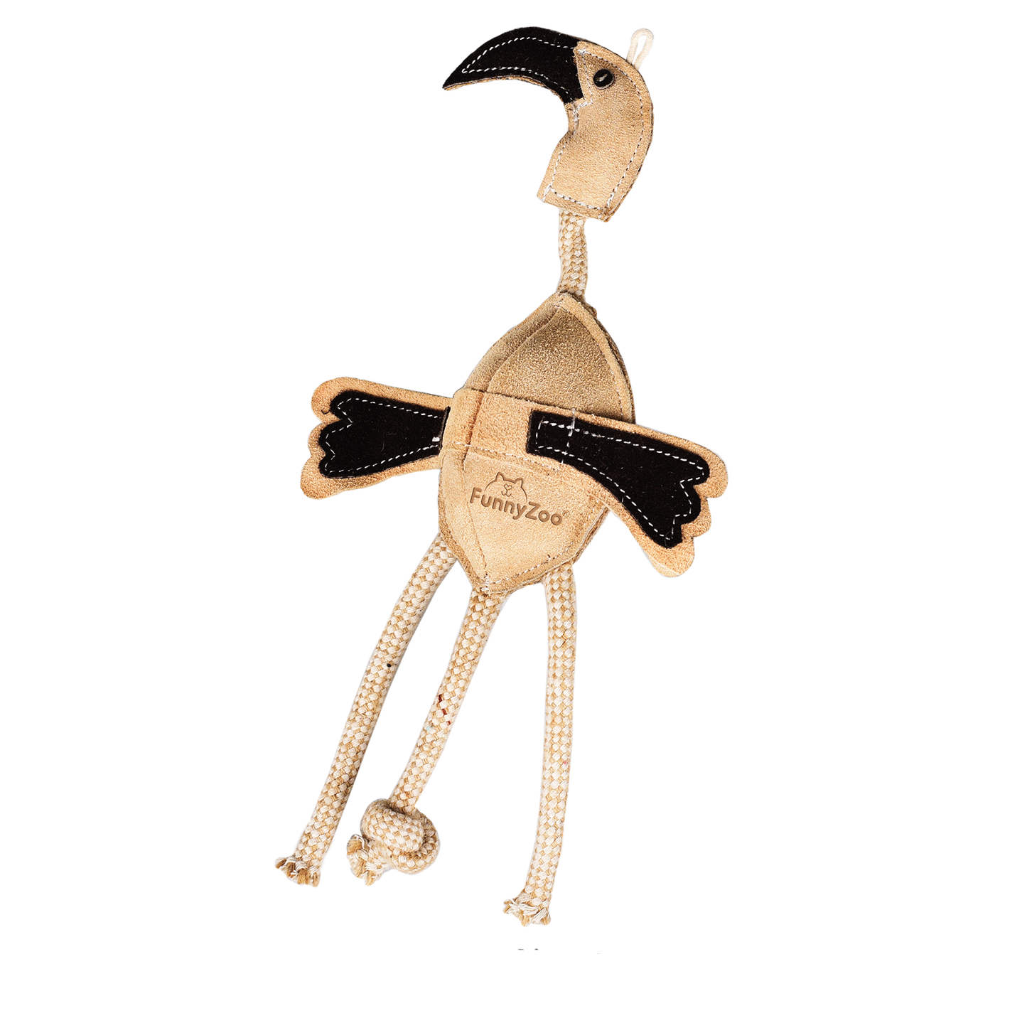 Flamant rose en daim - Jouet naturel pour chiens