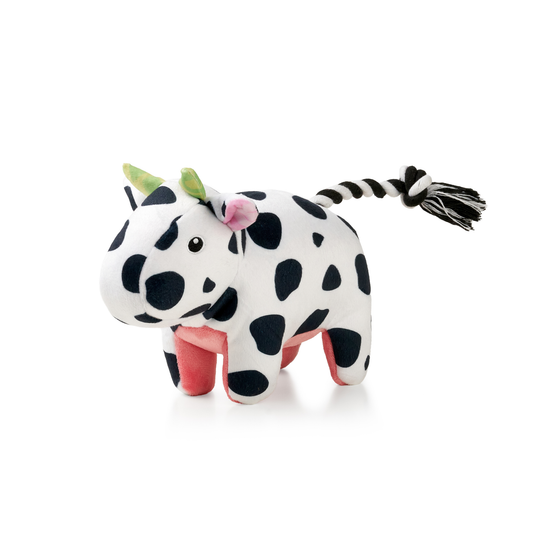 Huggles Vache – Jouet interactif pour chien
