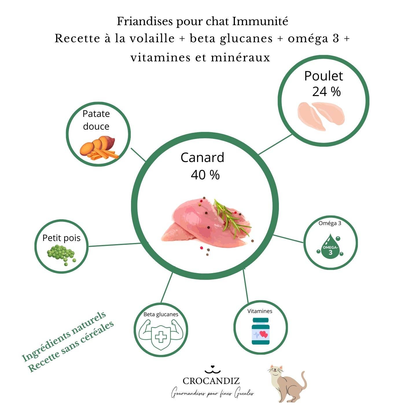 Friandises pour chat IMMUT 💪🐾