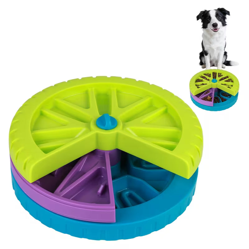 Gamelle rotative anti-glouton pour chien – 3 niveaux