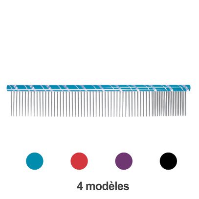 Peigne double en acier fantaisie