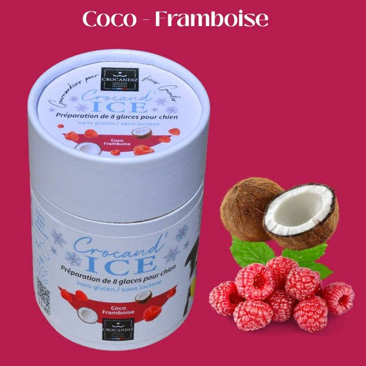 Glace pour chien  Coco et Framboise