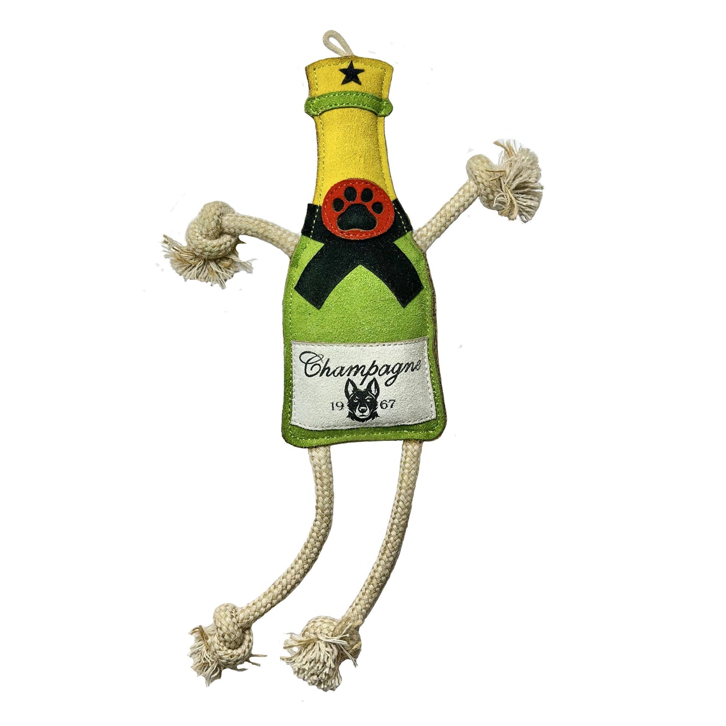 Bouteille de champagne - Jouet pour chien