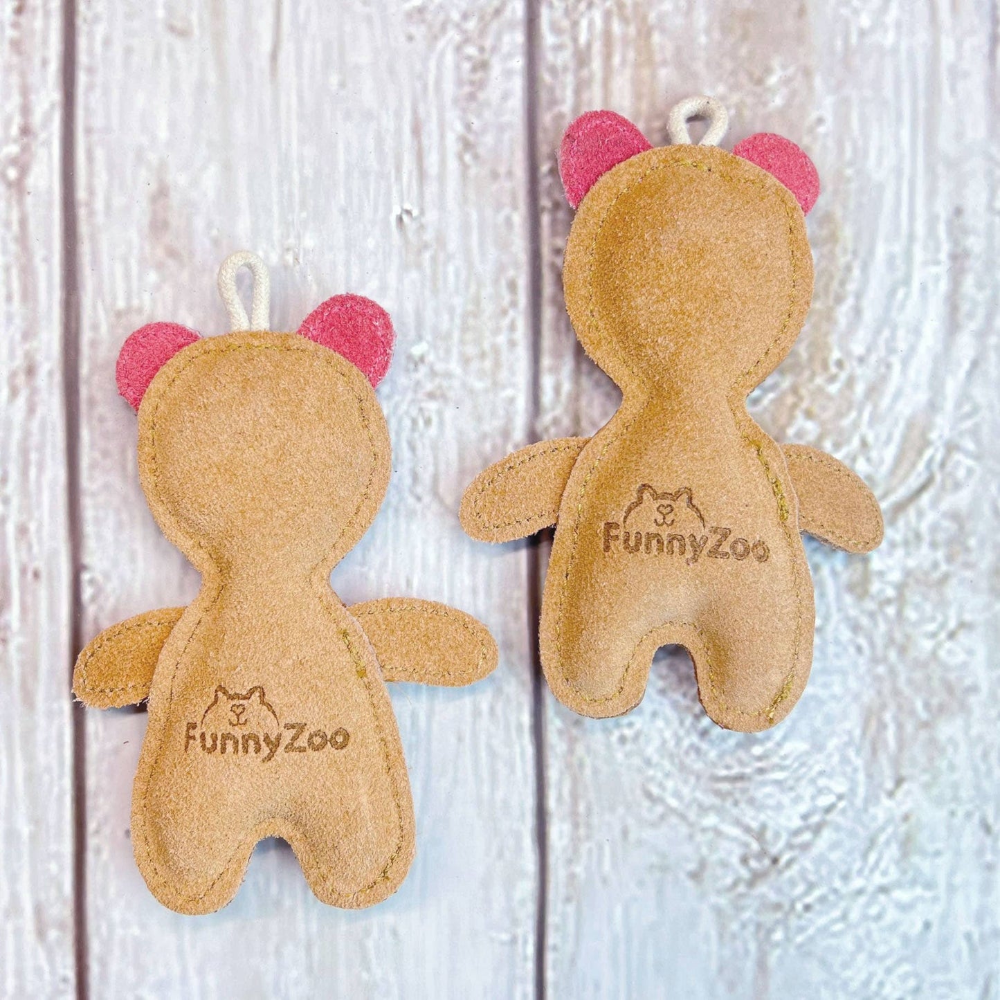 Ours en daim - Jouet pour petit chien