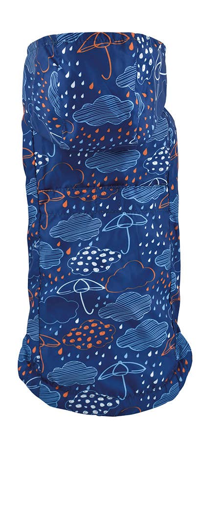 Imperméable réversible bleu - Parapluie