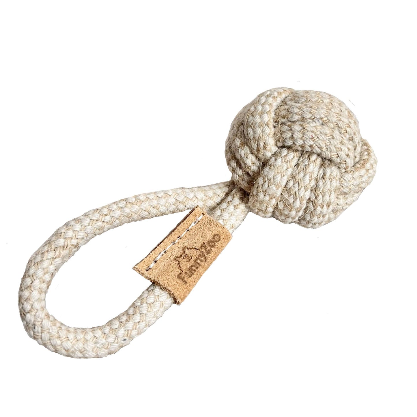 La Mini Rope Ball avec poignée pour petits chiens