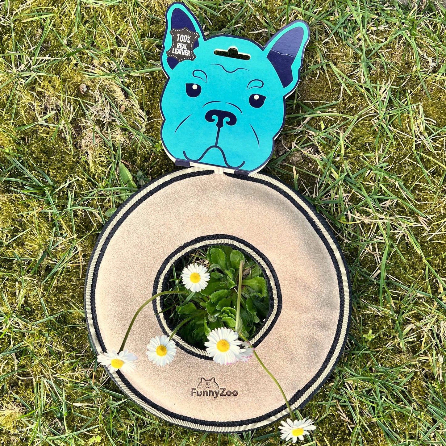 Frisbee en daim - Jouet naturel pour chien