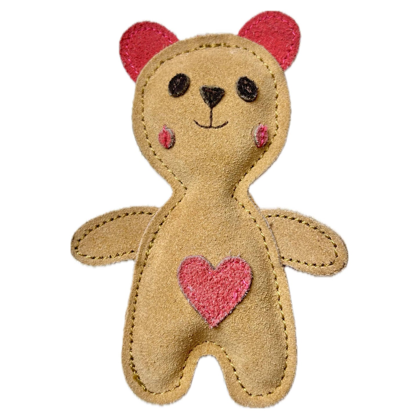 Ours en daim - Jouet pour petit chien