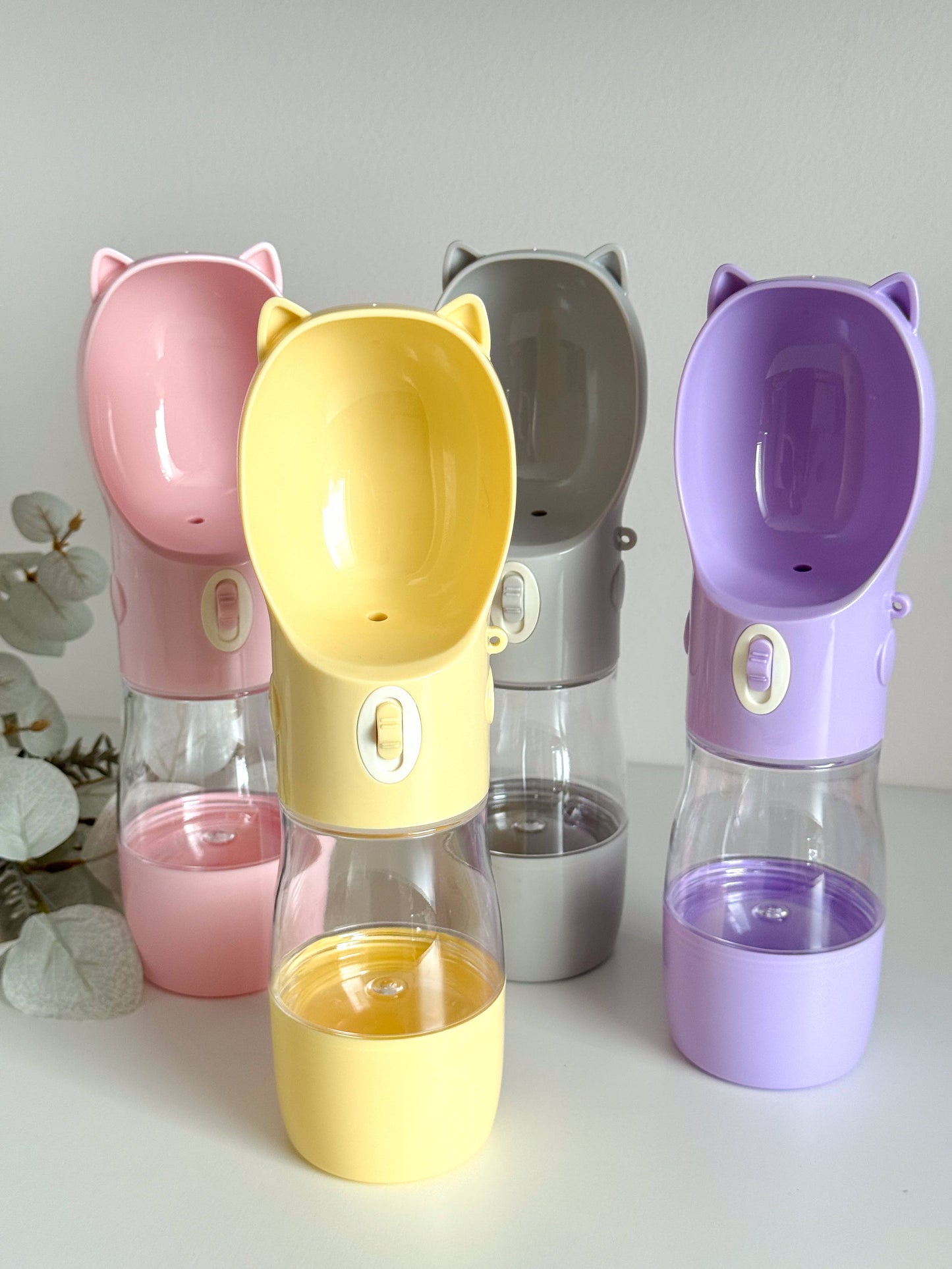 Bouteille d'eau pour animaux de compagnie Cute Ears, bouteille d'eau pour chien