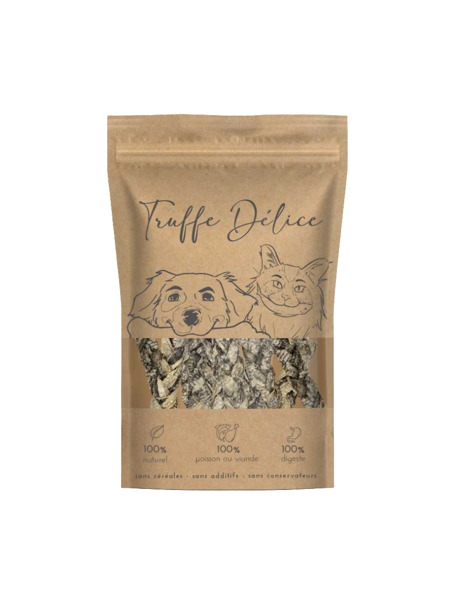 Tresses de peaux de morue - 100g