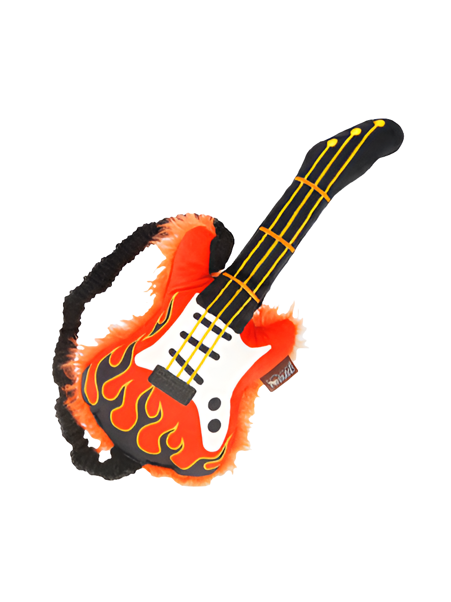 Peluche Guitare Électrique – Jouet interactif & rétro pour chien