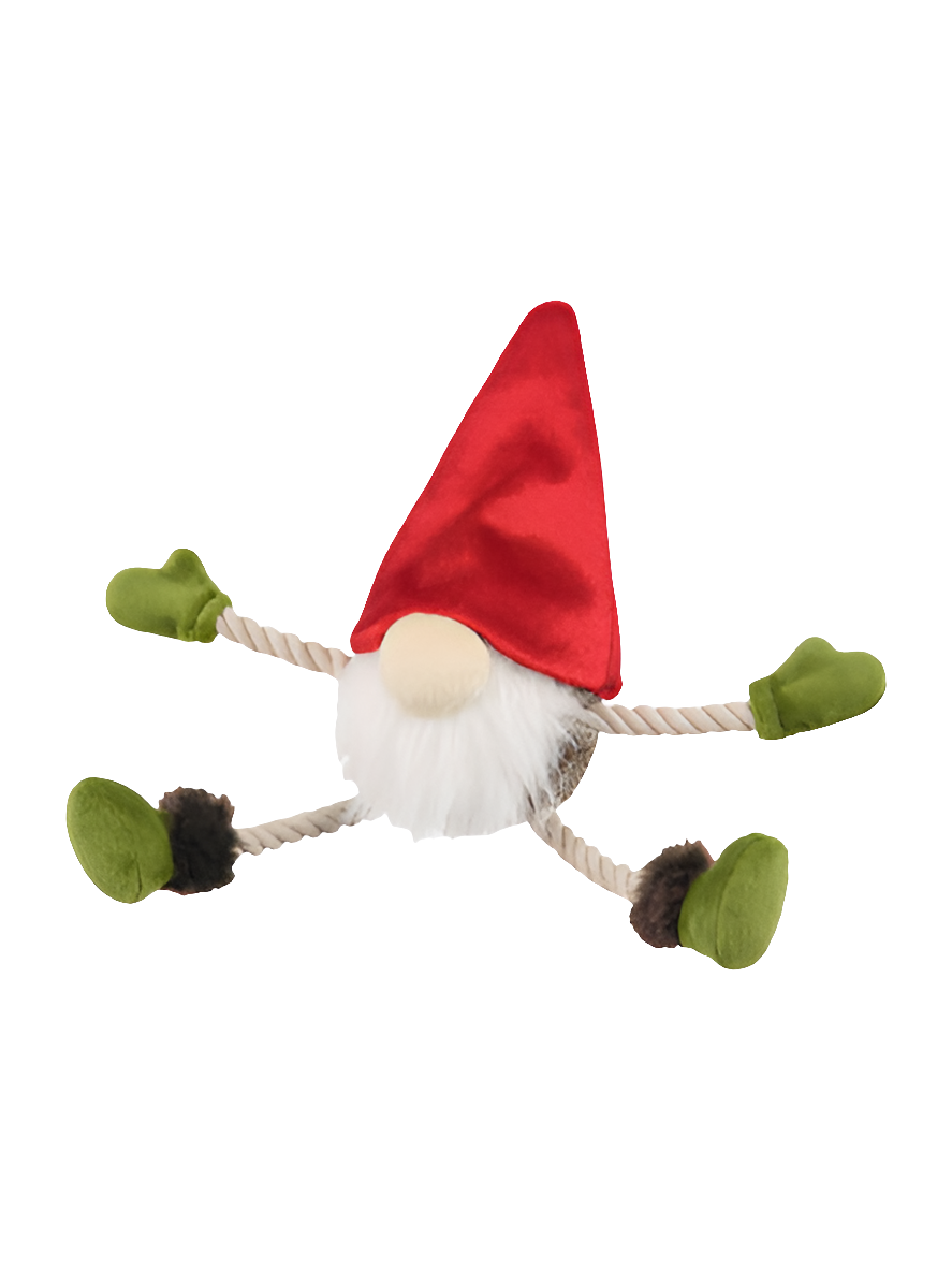Peluche de Noël Gnome - jouet pour chien