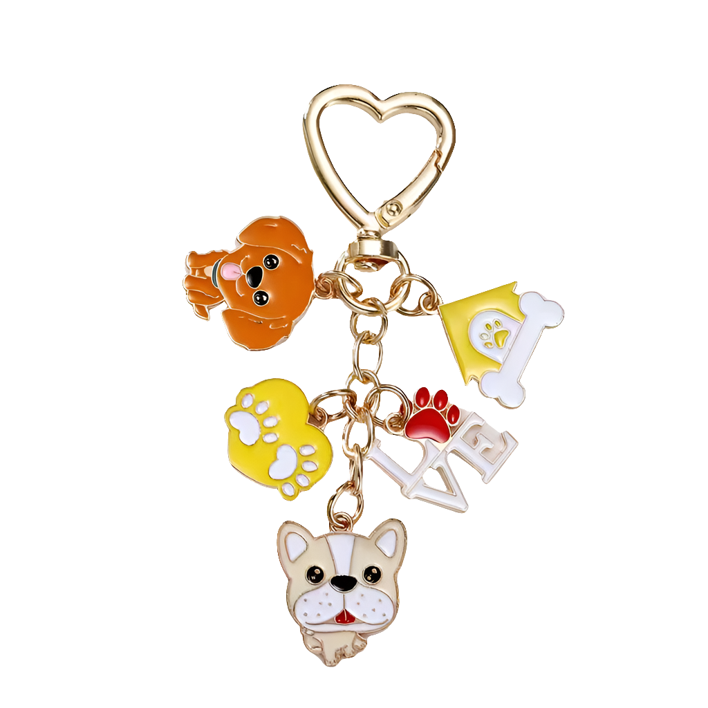 💛 Porte-clés “LOVE” – Finition Dorée