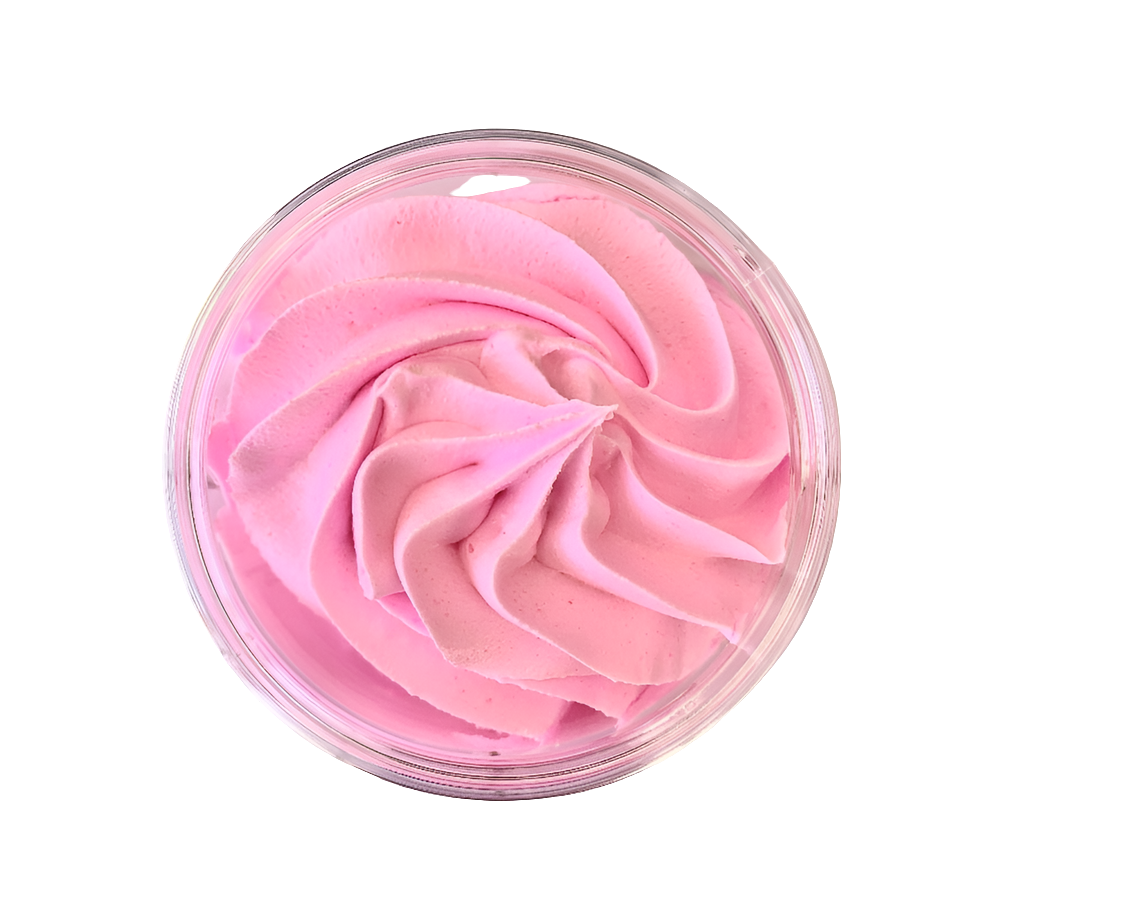 Chantilly de douche et bain Framboise exfoliante à la poudre d’abricot - 100g