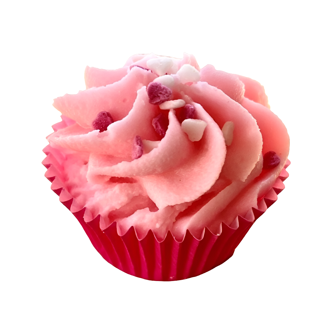Fondant cupcake Pomme d'amour au beurre de cacao et karité Bio- 55g .