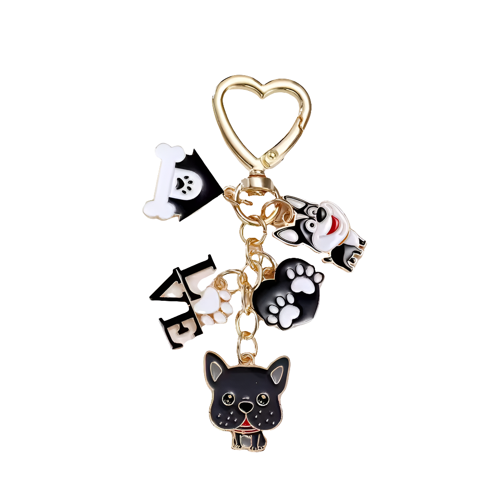 💛 Porte-clés “LOVE” – Finition Dorée