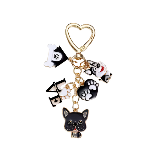 💛 Porte-clés “LOVE” – Finition Dorée