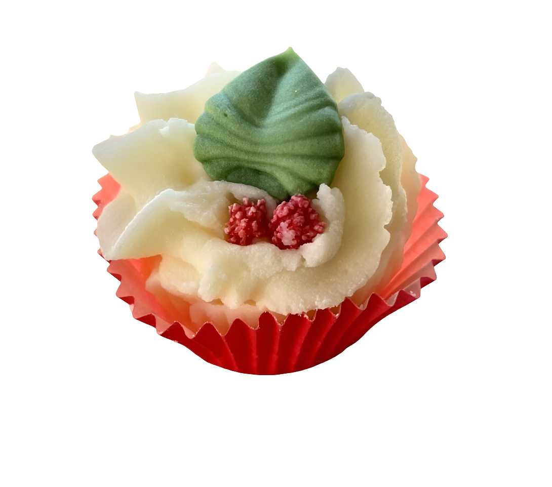 Fondant cupcake Cerise au beurre de cacao et karité Bio- 55g .