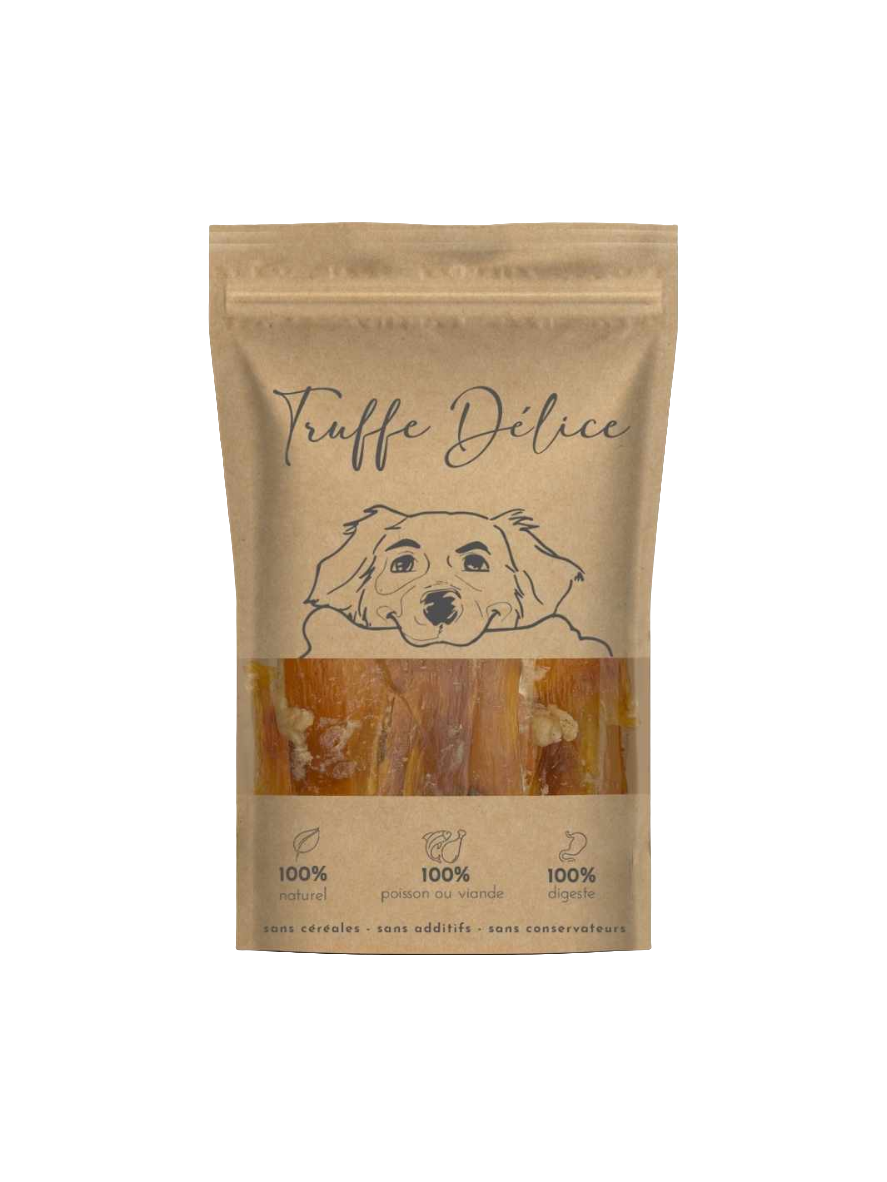 Tendons de boeuf - Mastication gourmande pour chien - 200g