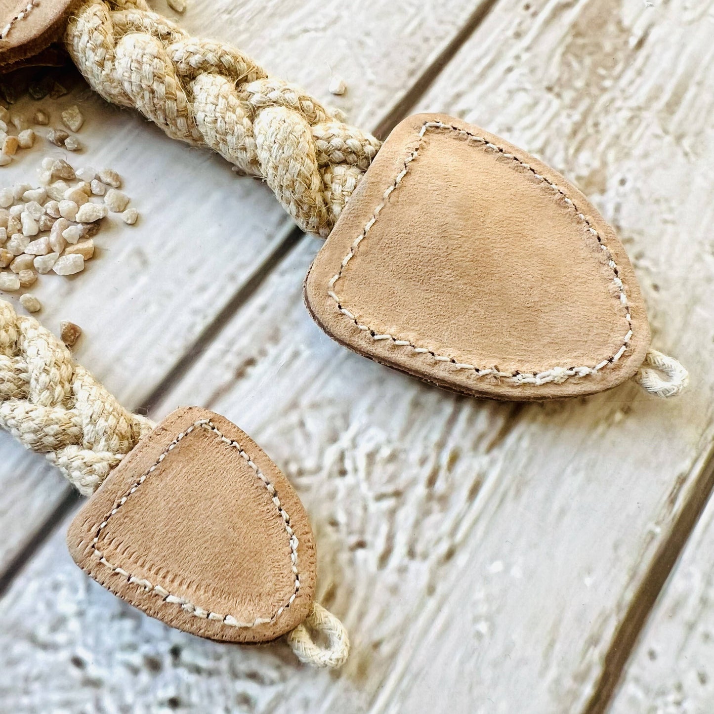Poisson en cuir à double couche - Jouet naturel pour chien