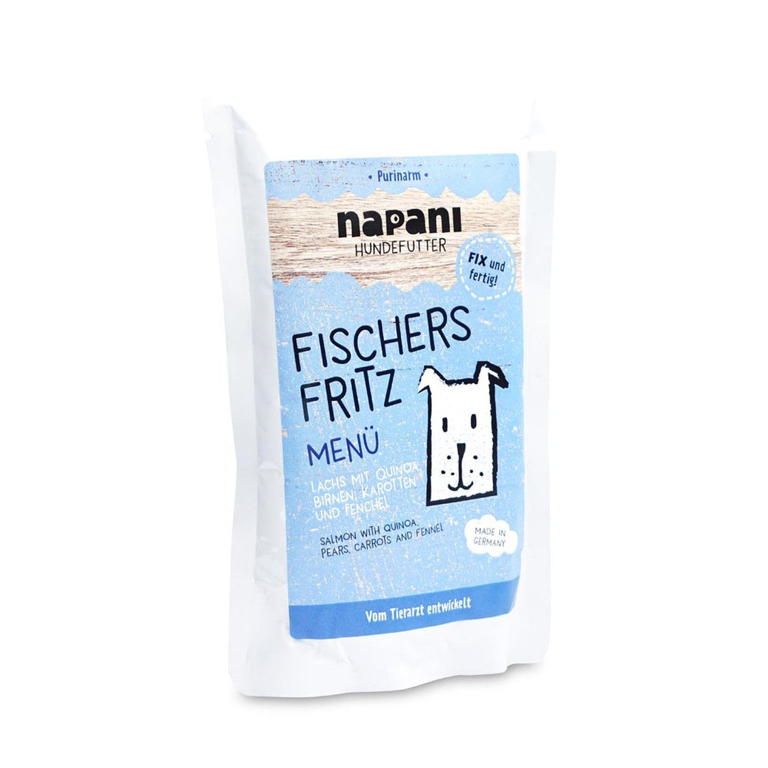 Recette bio au saumon - Nourriture humide complémentaire pour chien 150g