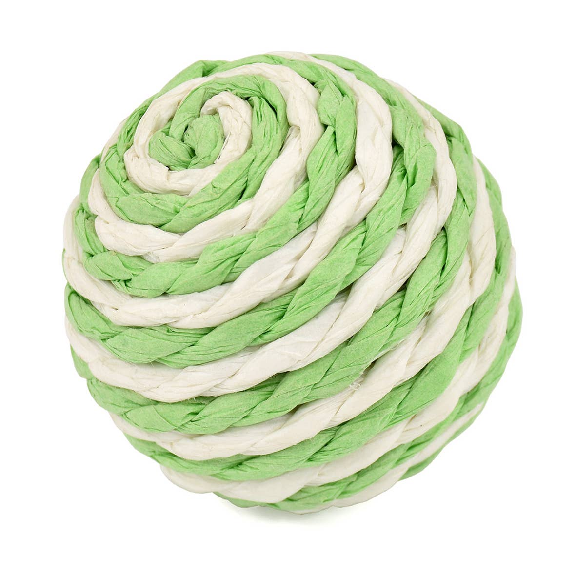Balles spiralées colorées pour chat