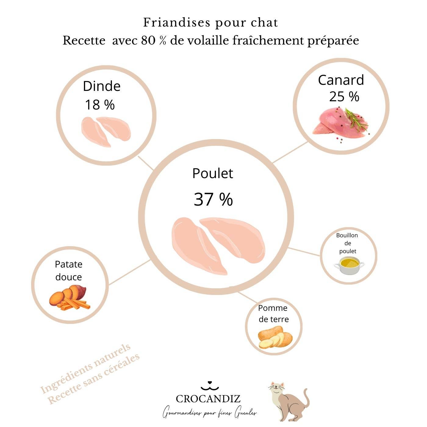 Friandises pour chat 3 volailles🐔✨