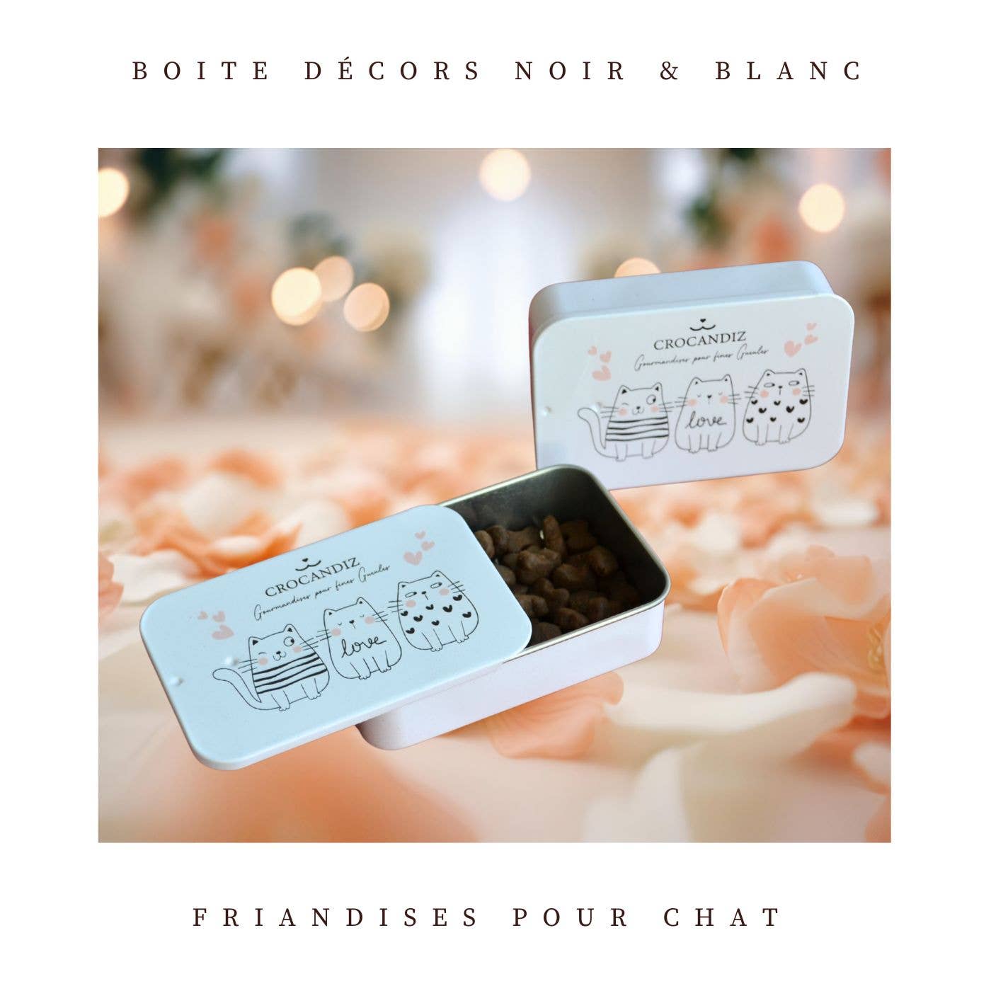 Boîte de friandises Chat – Collection Love ❤️🐱