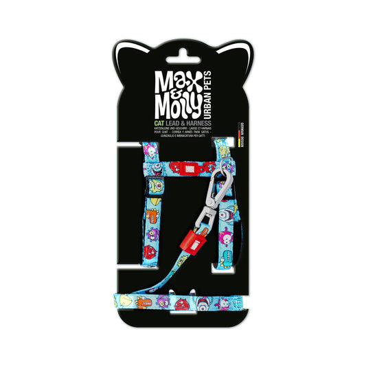 Ensemble harnais et laisse pour chat - Little Monster