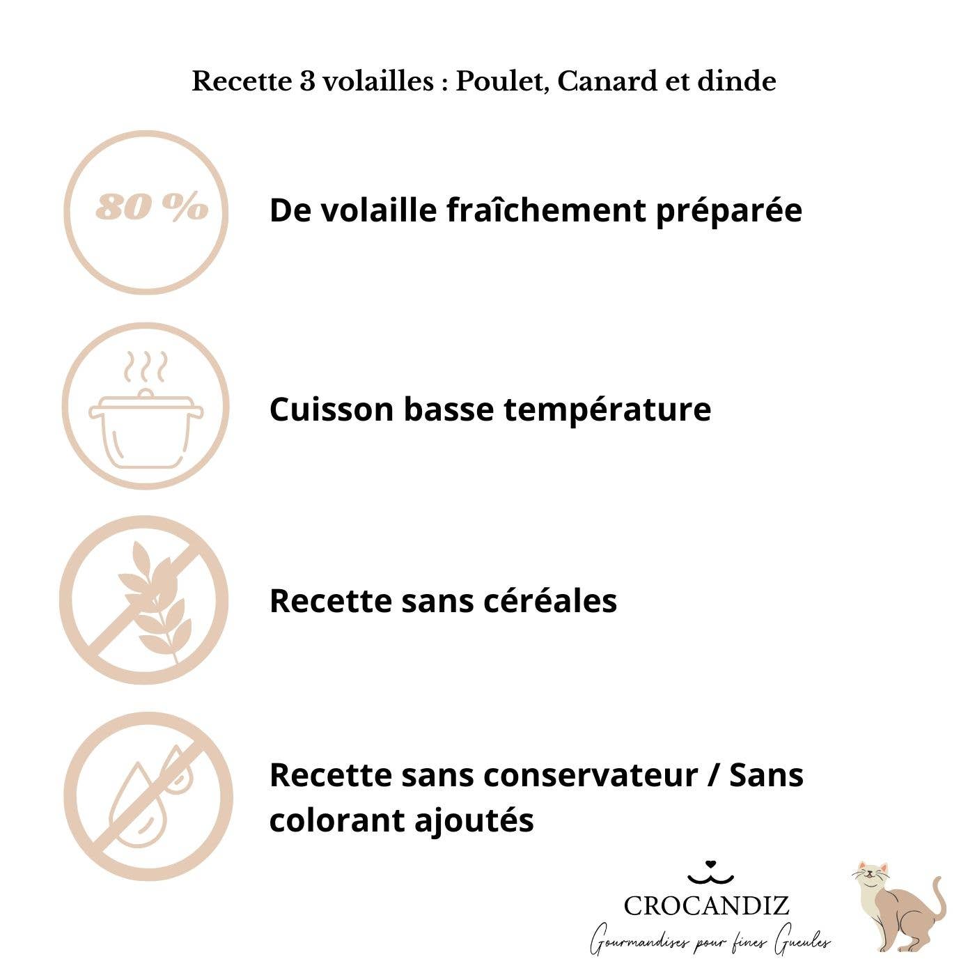 Friandises pour chat 3 volailles🐔✨