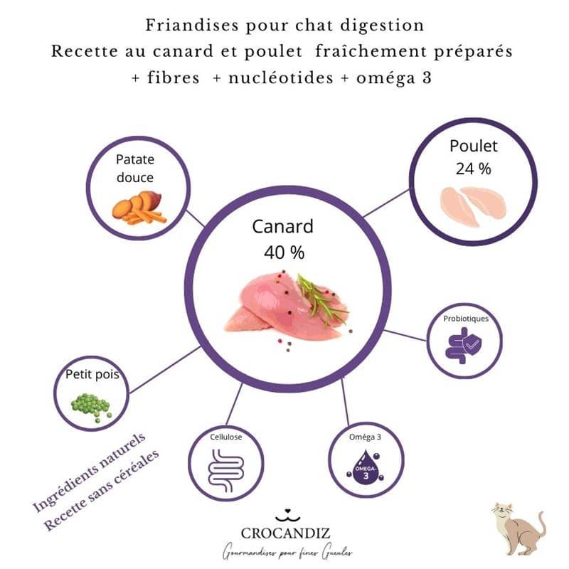 Friandises Digest Digestion & Transit – Canard & Poulet pour chat