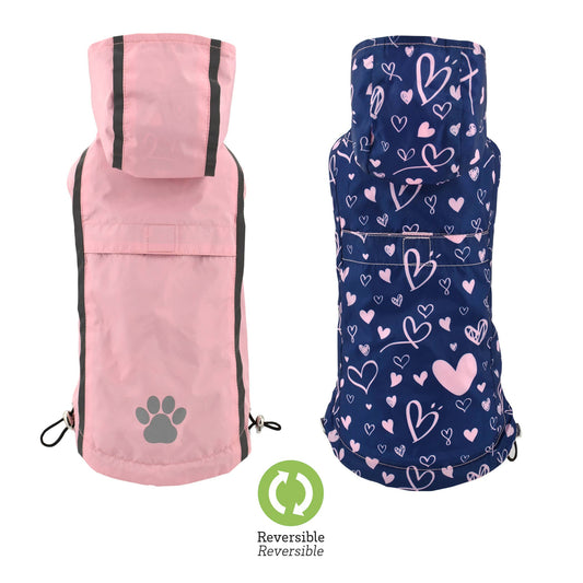 Imperméable Réversible Rose-Amour