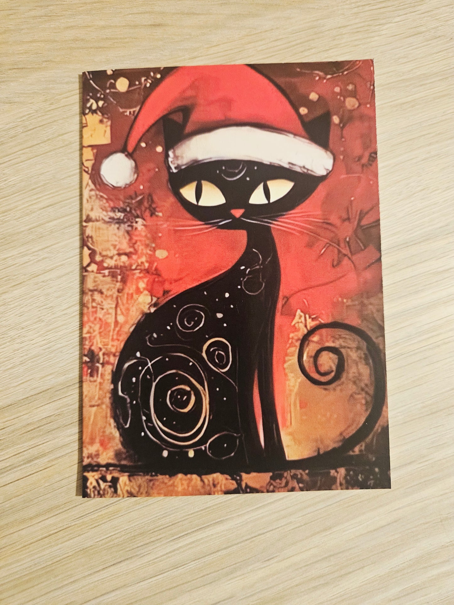 🎄 Carte de vœux de Noël – Chats et chiens