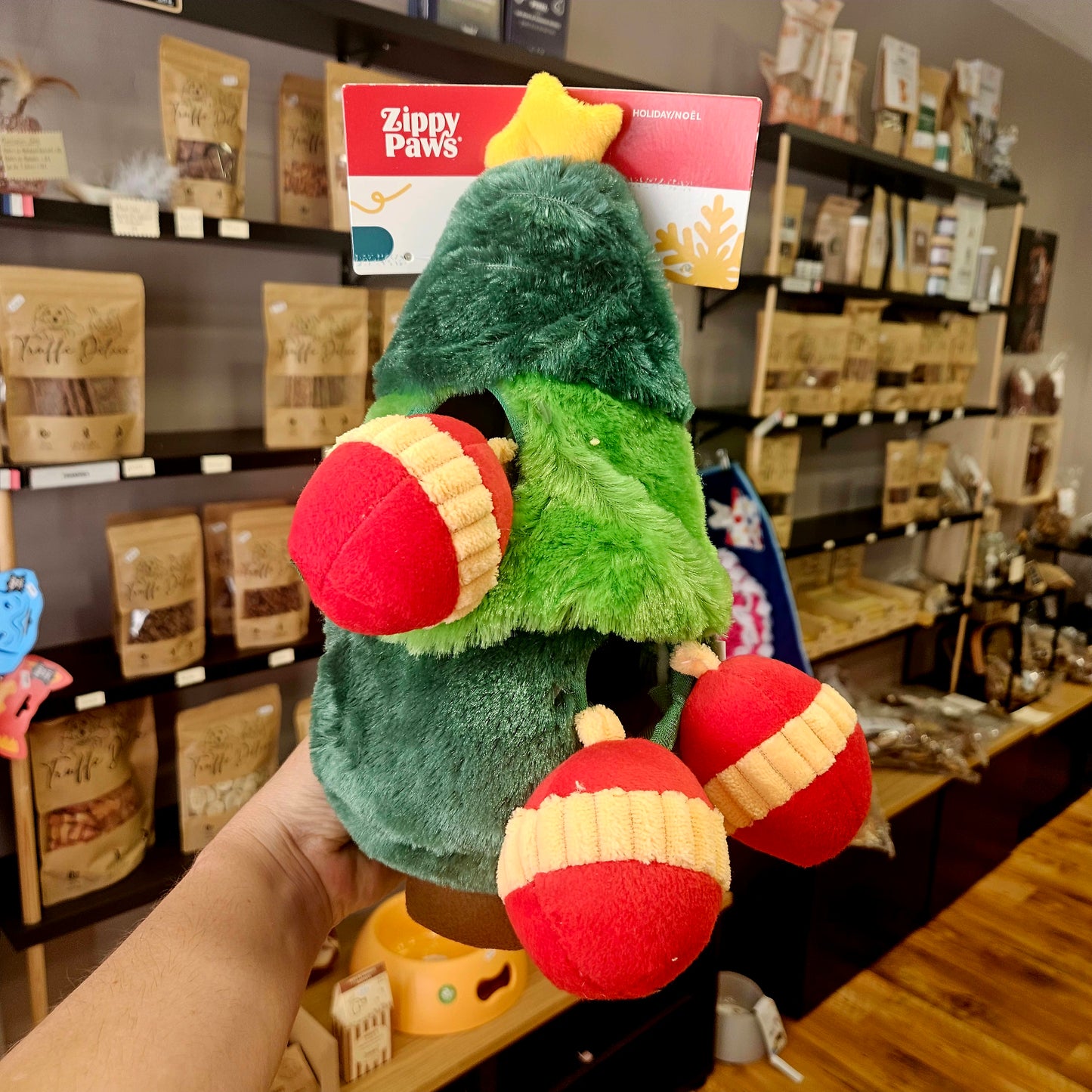 Jouet d’Occupation Sapin de Noël & Boules – Édition limitée - peluche pour chien