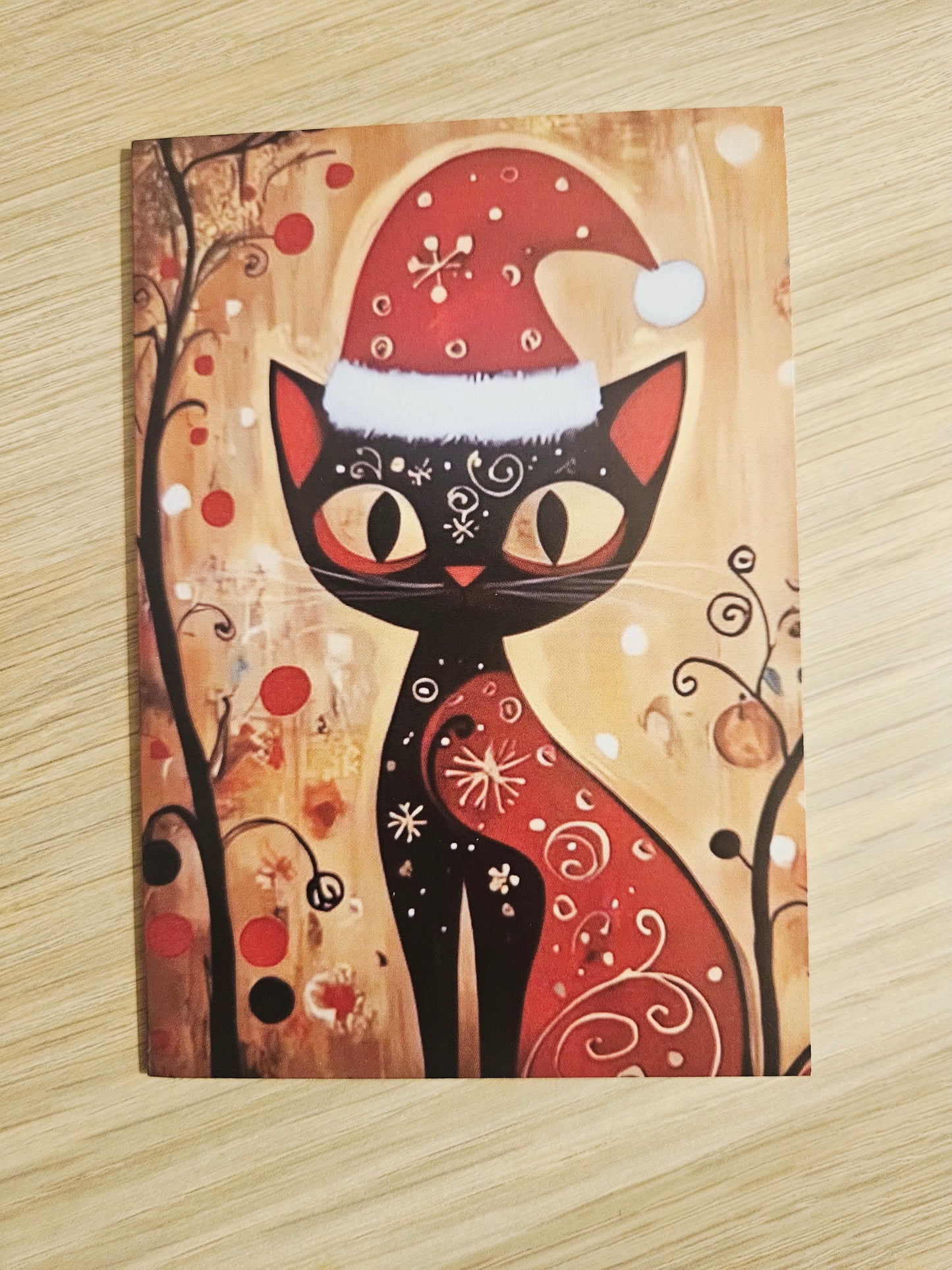🎄 Carte de vœux de Noël – Chats et chiens