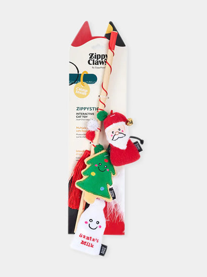 🎅 Canne à Pêche de Noël pour Chat – ZippyClaws